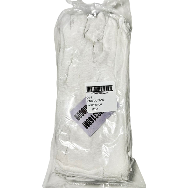 CMS Cotton Inspector Gloves 12 ct