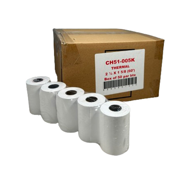Multi Tact Ch51-005k Thermal Debit Roll 2-1/4 X 1-5/8 5 ct