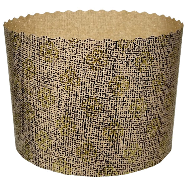 Novacart Round Gold Floret Baking Mold 4-3/8x-3-3/8IN 50 ct
