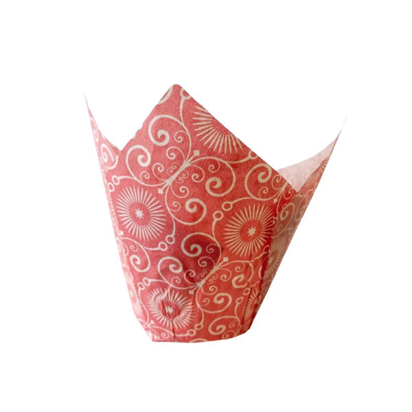 Enjay Baking Tulip Red Printed 100 ct
