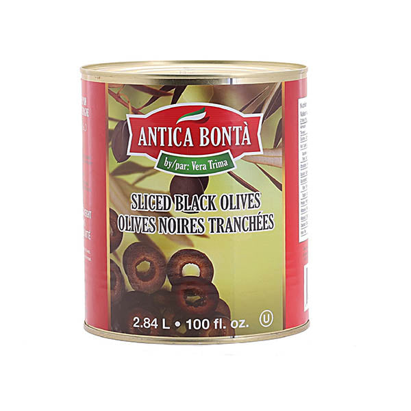 Antica Bonta Sliced Black Olives 2.84 L