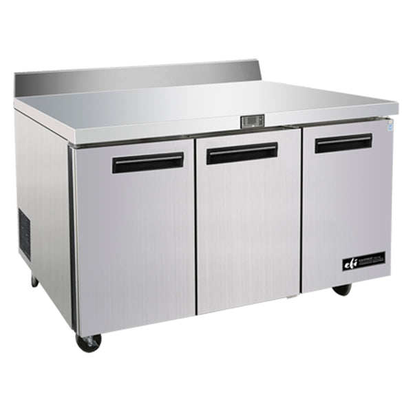 EFI Efi Undercounter Worktop 3 Door S/steel 72"