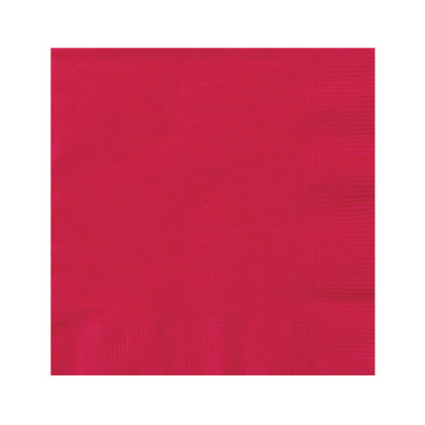 Unique Ruby Red Luncheon Napkins 20 ct