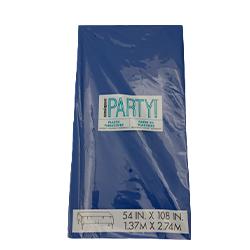 Unique Royal Blue Rect Plastic Table Cover 108 ct