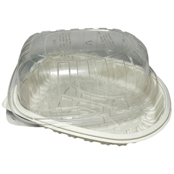 Pactiv Medium White Roaster Base with Dome Lid 220 ct