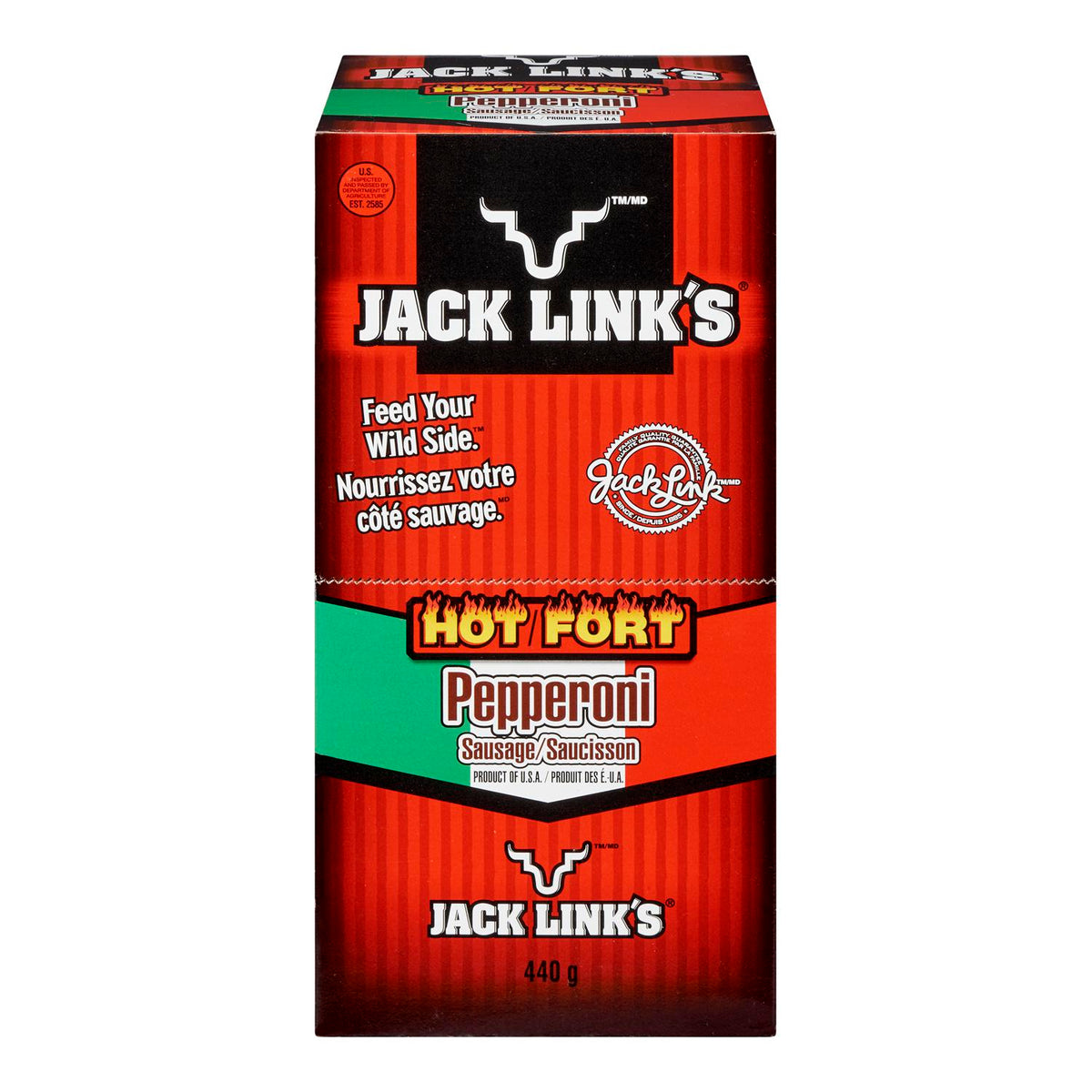 Jack Links Hot Pepperoni Sticks 22 g