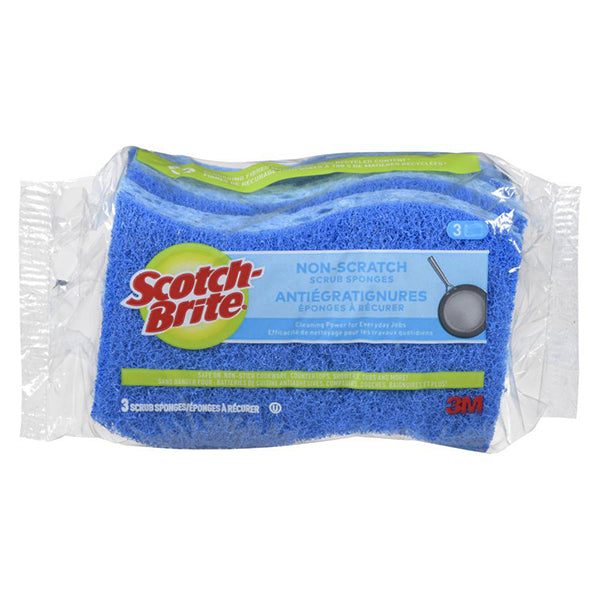 Scotchbrite No Scratch Sponge Scrub 3 ct