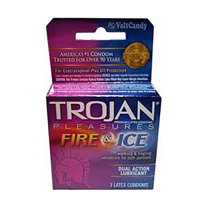 Trojan Condoms Fire and Ice 3 ct