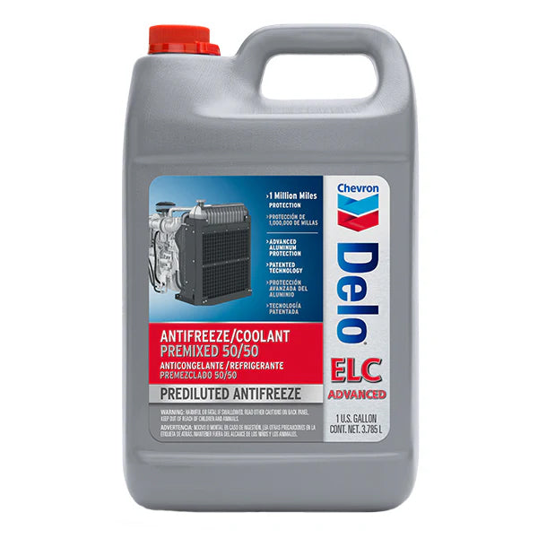 DELO Chevron Elc Antifreeze/coolant Premix 50/50 4x3.78 L