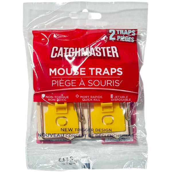 Catchmaster Cm 2-Pack Small Wooden Mouse Trap
