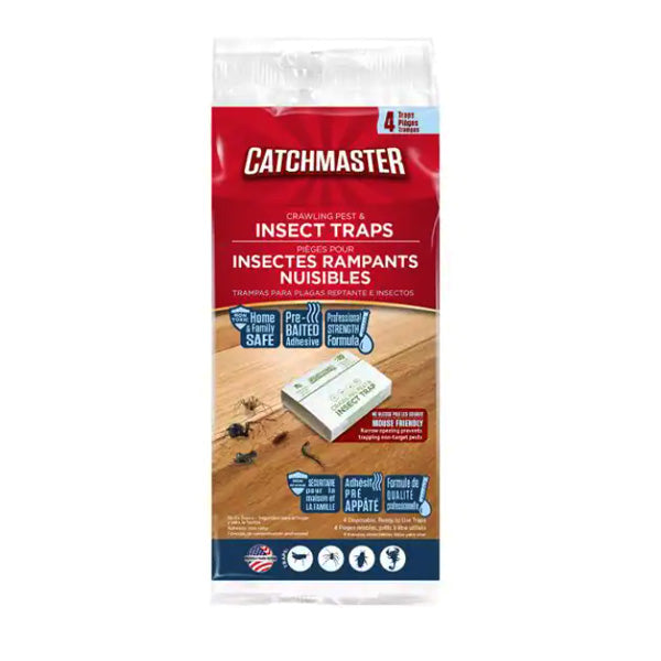 Catchmaster Cm 4-Pack Baited Spider & Insect Glue Trap