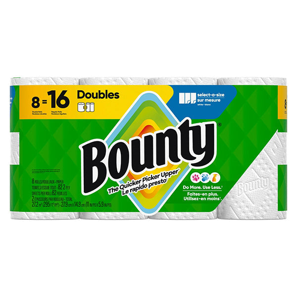 Bounty Paper Towels 8=16 Doubles 8 ct