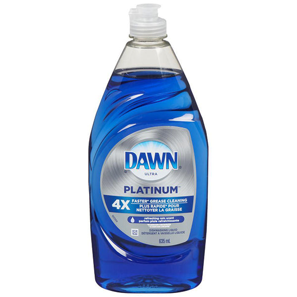 Dawn Platinum Rain Fresh Scent Dishwashing Liquid Detergent 635 mL