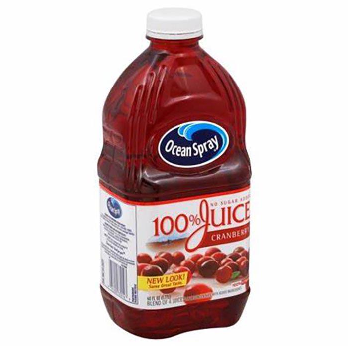 Ocean Spray 100 Percent Cranberry Juice 1.77 L