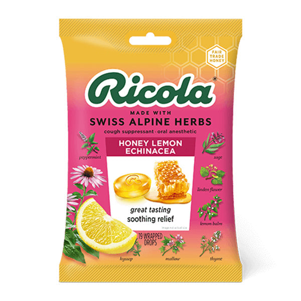 Ricola Honey Lemon with Echinacea Bag 75 g