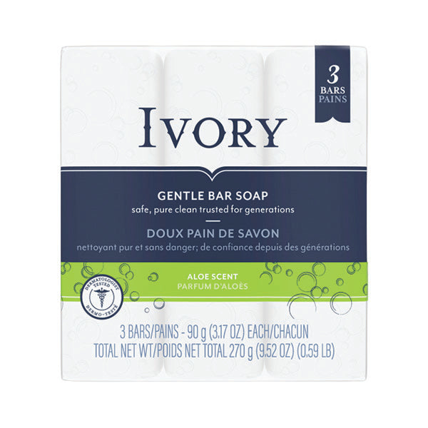 Ivory Clean Aloe Scent Bars 3x90 g