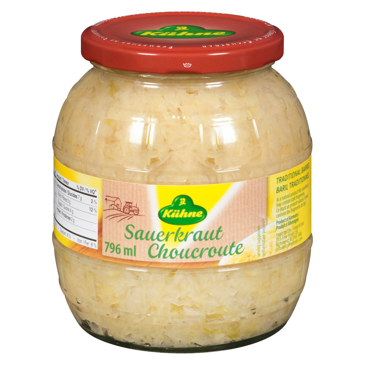 Kuhne Barrel Sauerkraut 796 mL