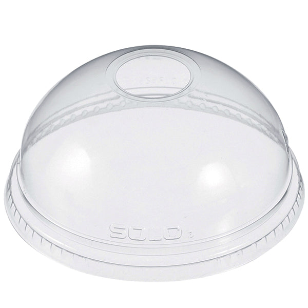 DART 16/24 oz Clear Dome Lid w/ Hole 100 ct