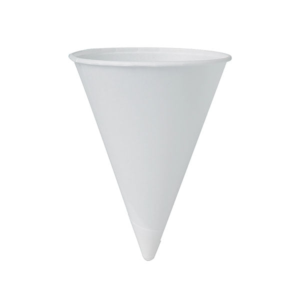 BARE 4 oz Treated Paper Cone Water Cup White 200-Pack