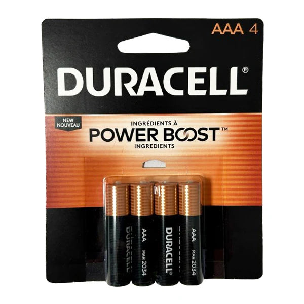 Duracell Coppertop Aaa 4 ct