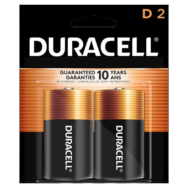 Duracell D Battery Coppertop 8x2 ct