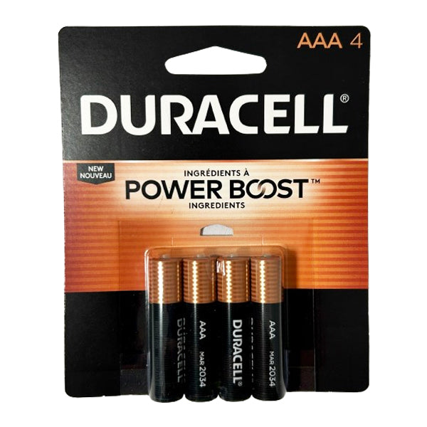 Duracell Coppertop Aaa 4 ct