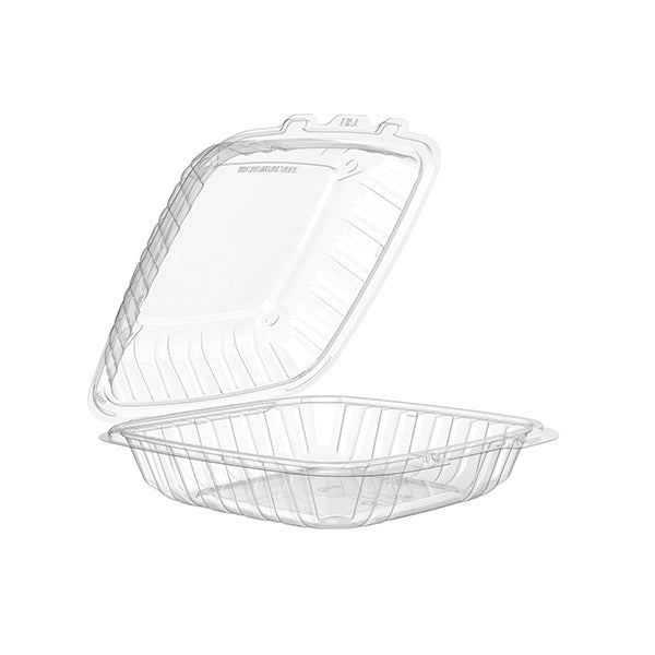 DART 9IN Clear Pp Plastic Hinged Container 75 ct