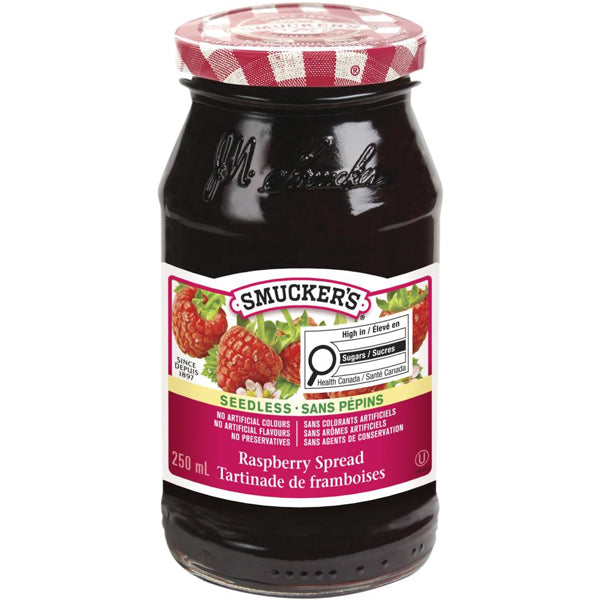 Smuckers Pure Seedless Raspberry 250 mL