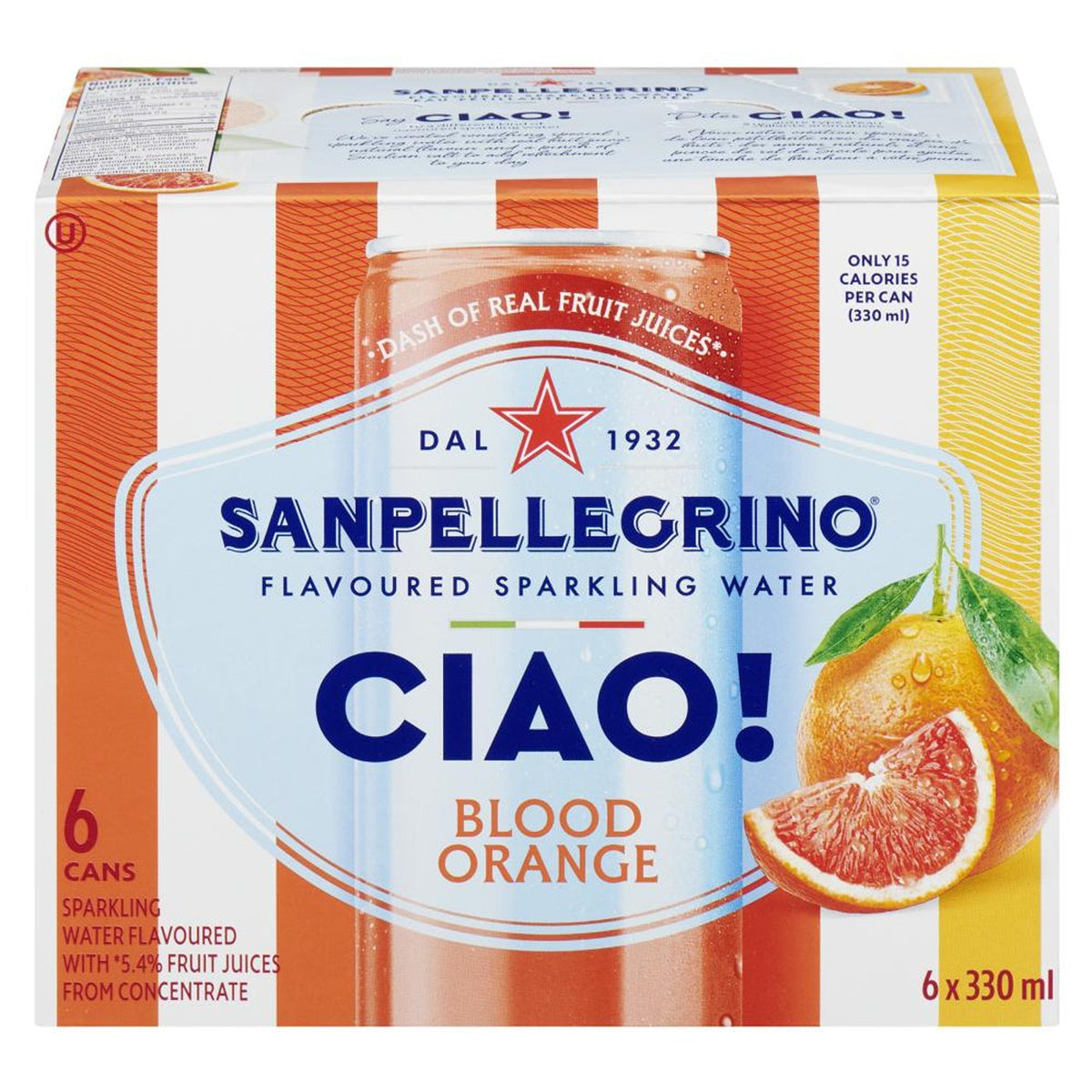 San Pellegrino Ciao Cans Blood Orange 330 mL