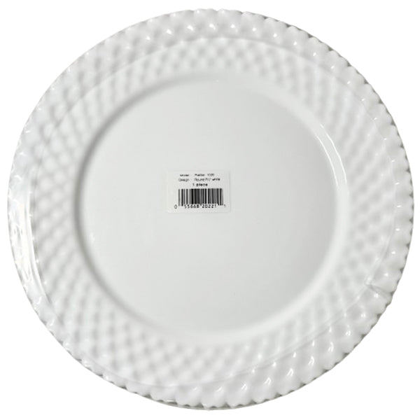 Prime Source Platter Round P Wht 12.63IN 4 ct