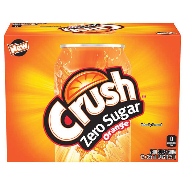 Crush Orange Zero Sugar 355 mL
