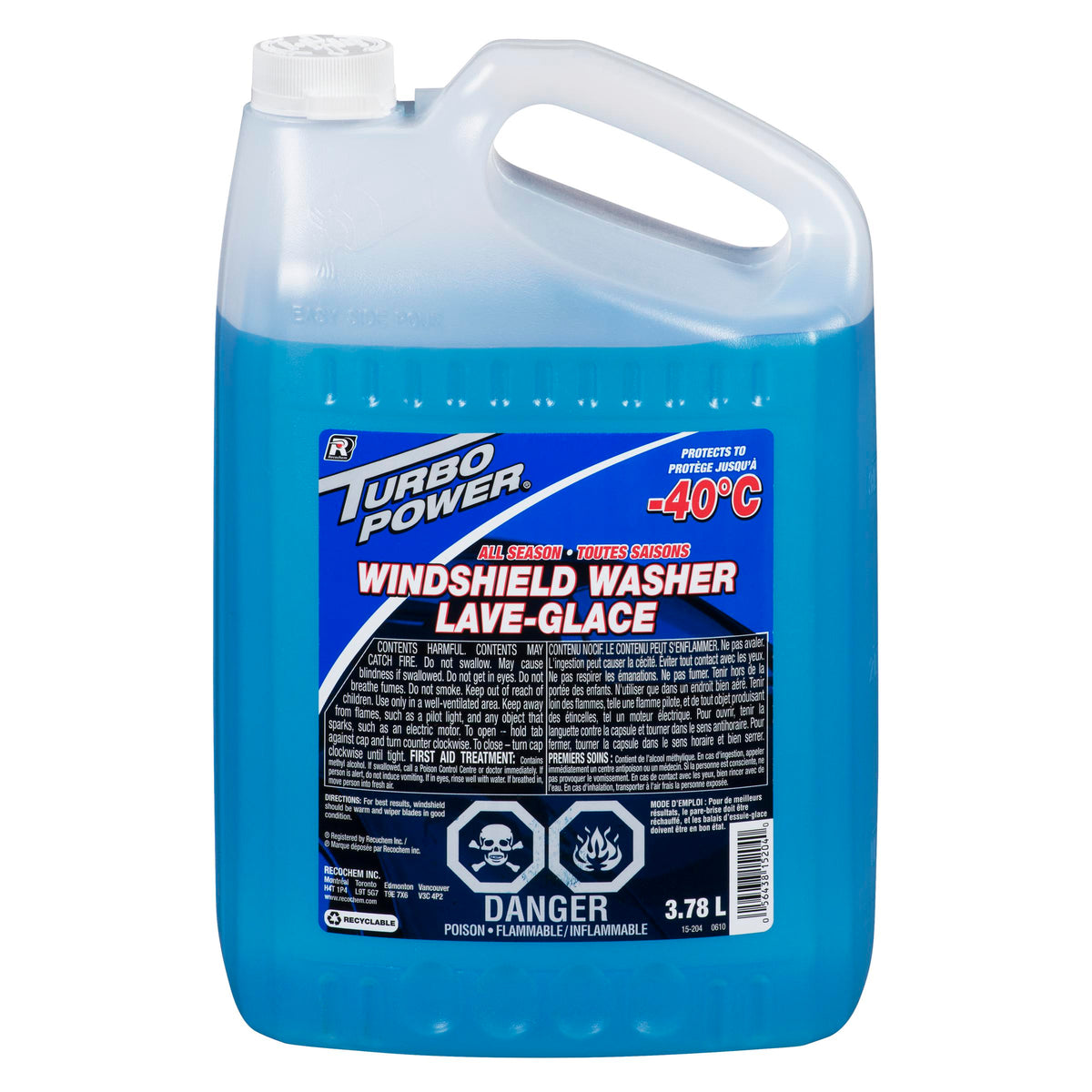 Turbo Power Windshield Washer Fluid 3.78 L