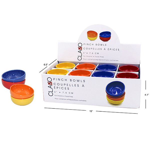 Claro Pinch Bowl Glazed 3IN