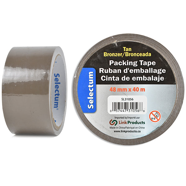 Selectum Packing Tape Tan 40MM 1-Pack