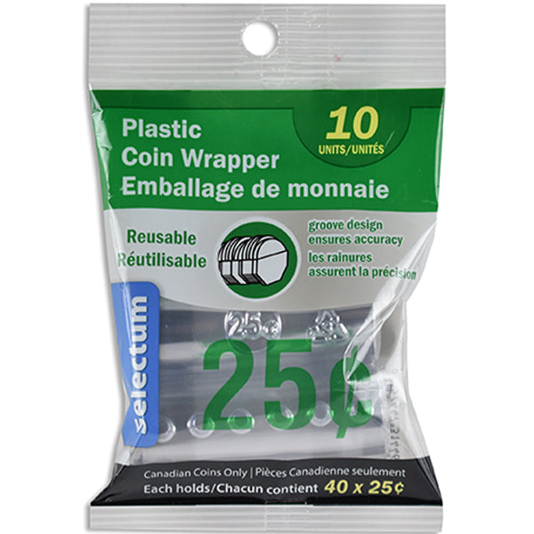 LINK Plastic Coin Wrapper Quarters
