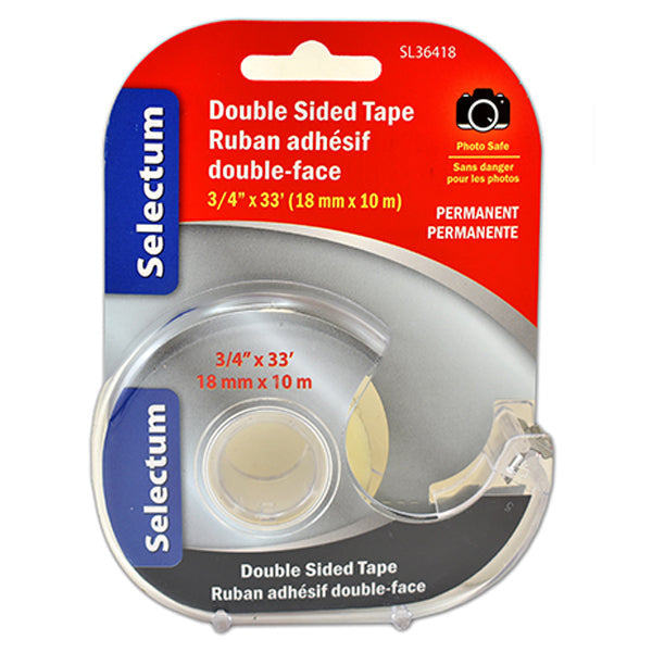 Selectum Double Sided Tape 3/4 ct