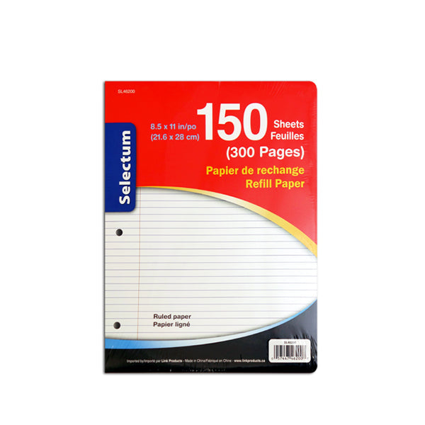 LINK Selectum Ruled Paper Refill 300 Sheets