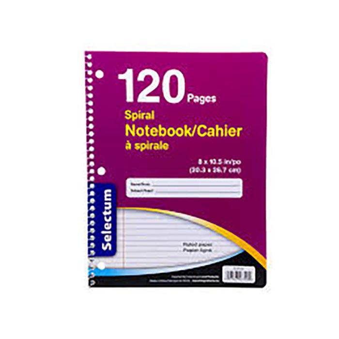 Selectum Coil Notebook 10.5IN 120 Pgs