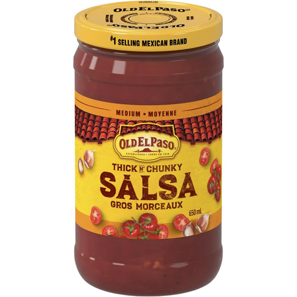 Old El Paso Thick Chunky Medium Salsa 650 mL