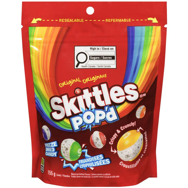 Skittles Original Pop'd Candy 155 g
