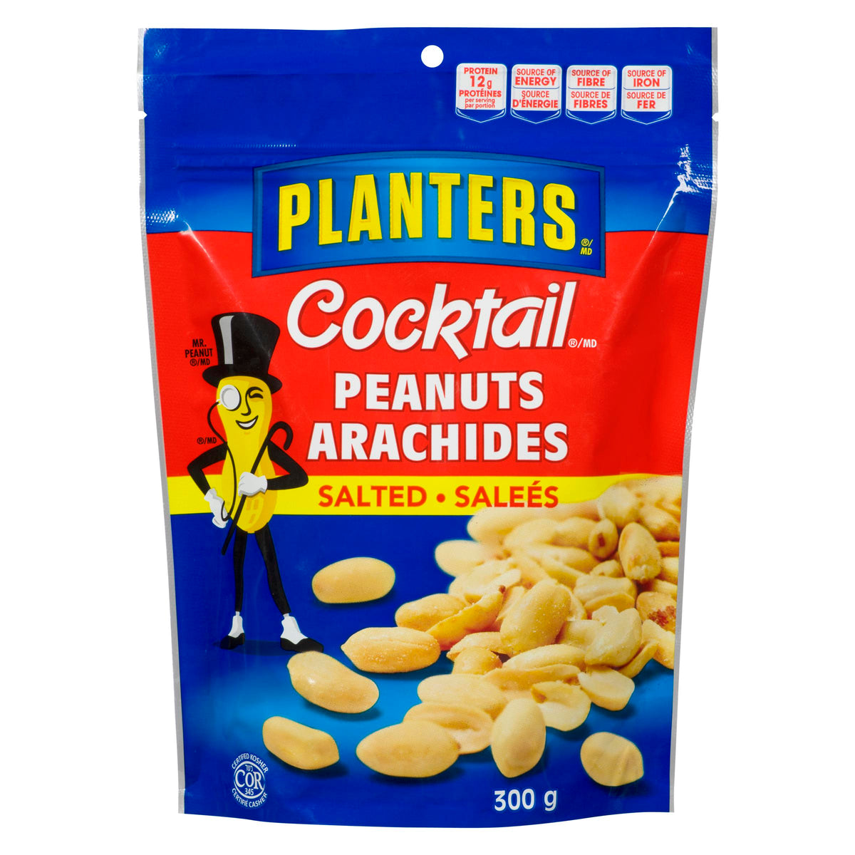 Planters Peanuts Cocktail Roasted Salted 300 g