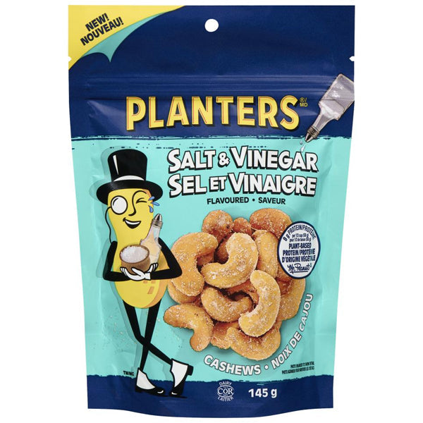 Planters Salt & Vinegar Cashews 145 g