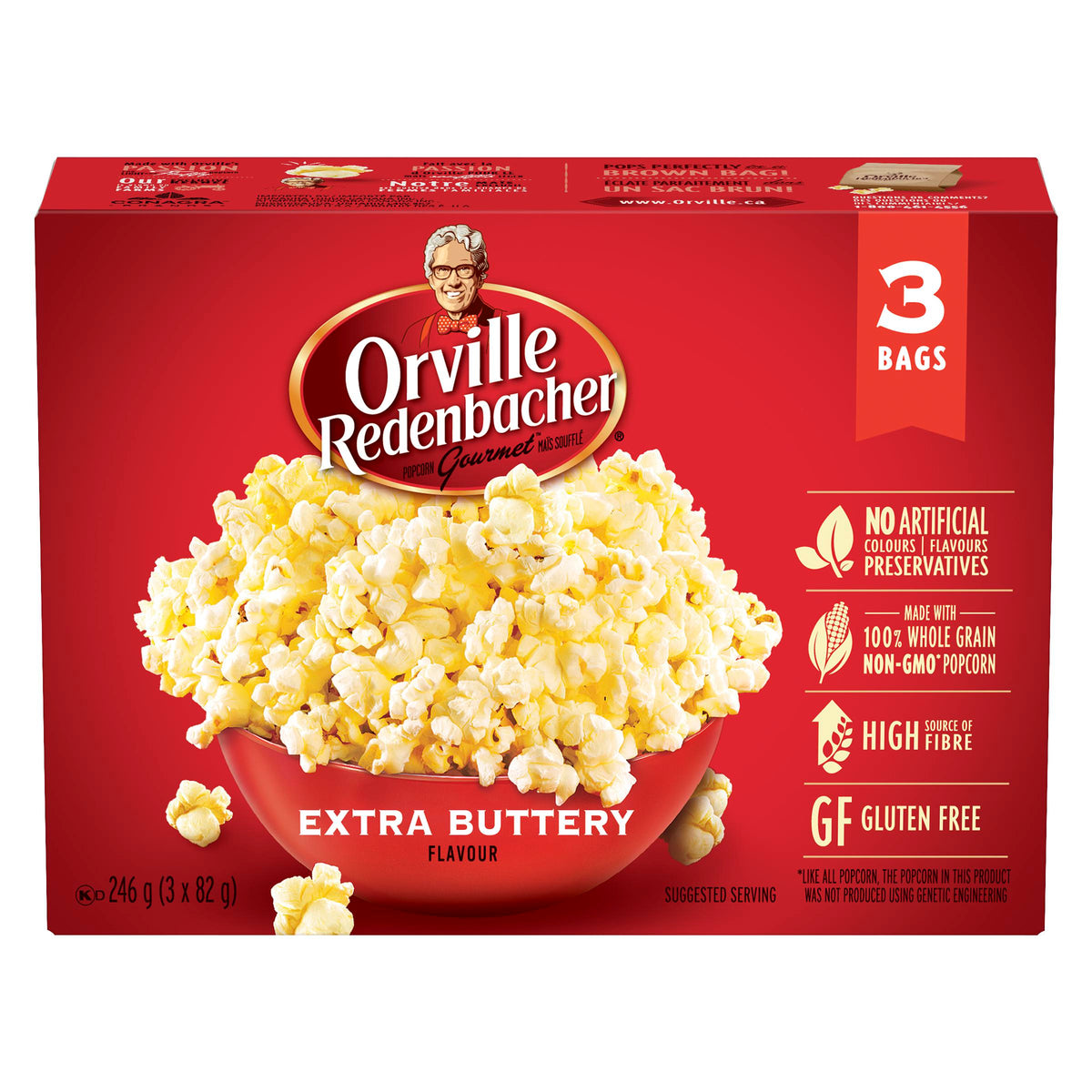 Orville Redenbacher Extra Butter 3x82 g