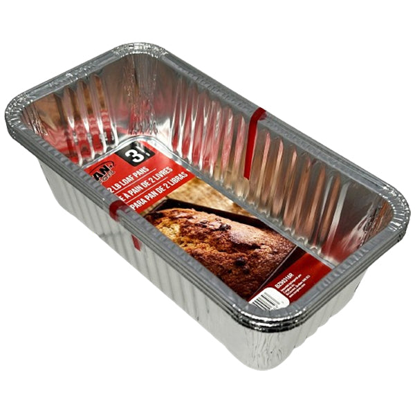 Titan Foil Aluminum 2LB Loaf Pans 3-Pack