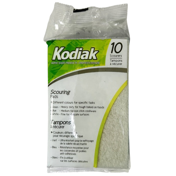 Kodiak Scouring Pads Green/blue/white 10 ct