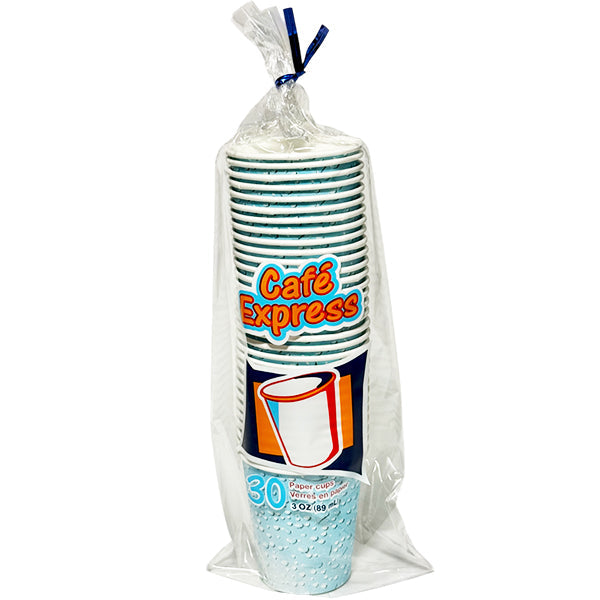 Cafe Express 3 oz Paper Cups 30-Pack
