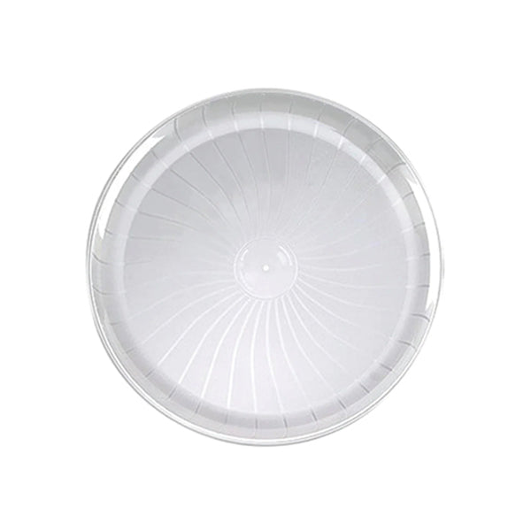 Elite 16IN Clear Round Polystyrene Tray