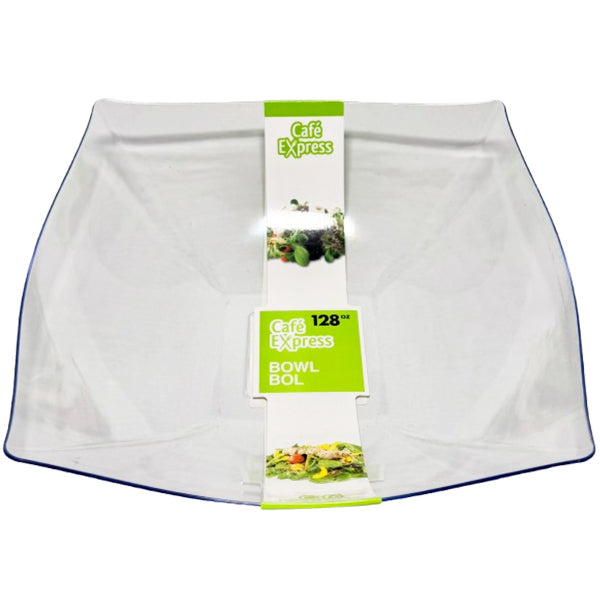 Cafe Express Square Bowls Clear 128 oz