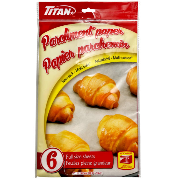 Titan Baking Paper 41.6CMX61.9CM 6-Pack