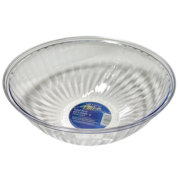 C.e.elite Clear Polstyrene Salad Bowl 150 oz